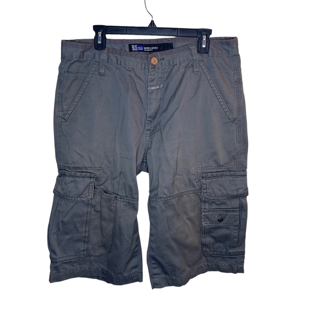Marithe Francois Girbaud Cargo Shorts Mens 36W 16.5 Gray Relaxed Baggy